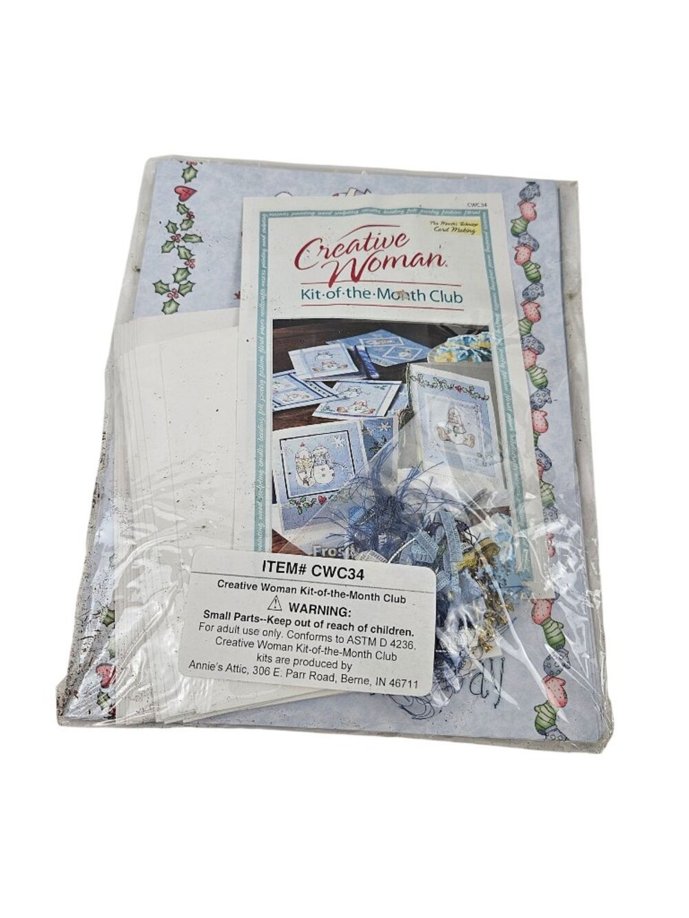 Creative Woman Kit of the Month Club CW 34 Snowman Card Making Annie's Attic NEW - Picture 1 of 7